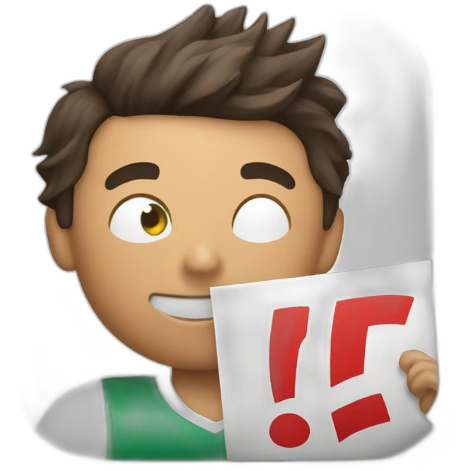 Cristiano Ronaldo holding a sign with Abdul Latif written on it emoji