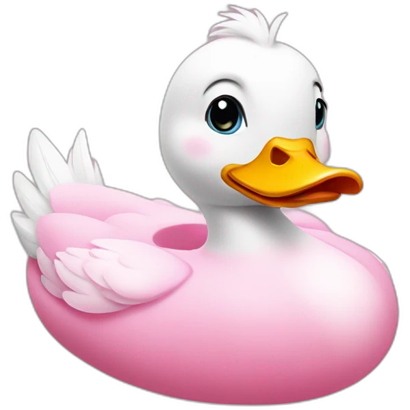 Canard de baignoire rose emoji