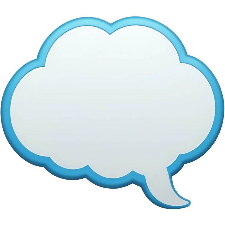 comic thought bubble, rounded, no text emoji