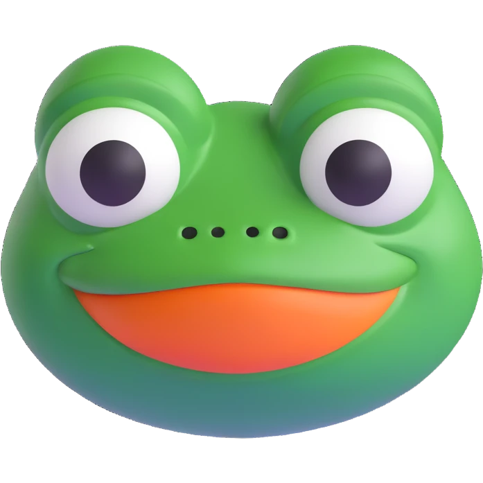 Pepe the frog, 3D emoji style emoji
