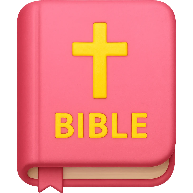 Pink Bible emoji emoji