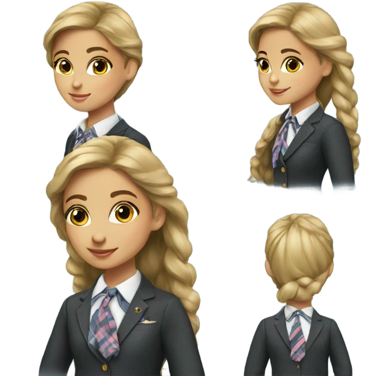 preppy girl emoji