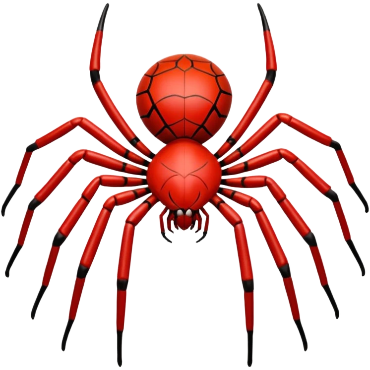 Telaraña de hilos rojos emoji