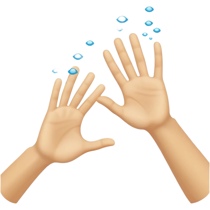 "Instead of helping, the approaching hand high-fives the hand in the water." emoji