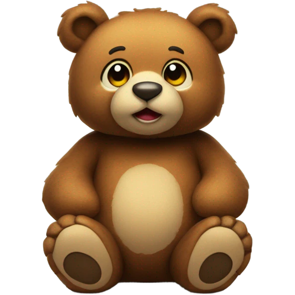 Bear stuffed animal emoji