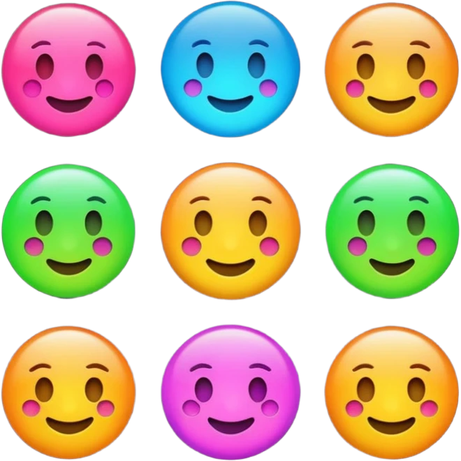 fluorescent color emoji