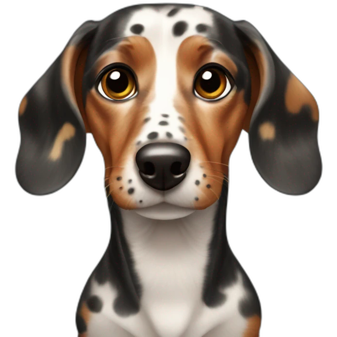 Spotty dachshund emoji