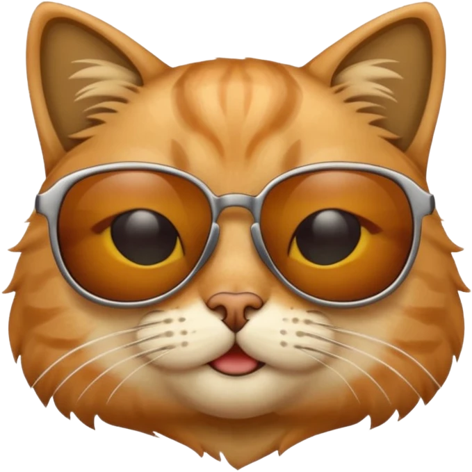 Cat wearing sunglasses emoji
