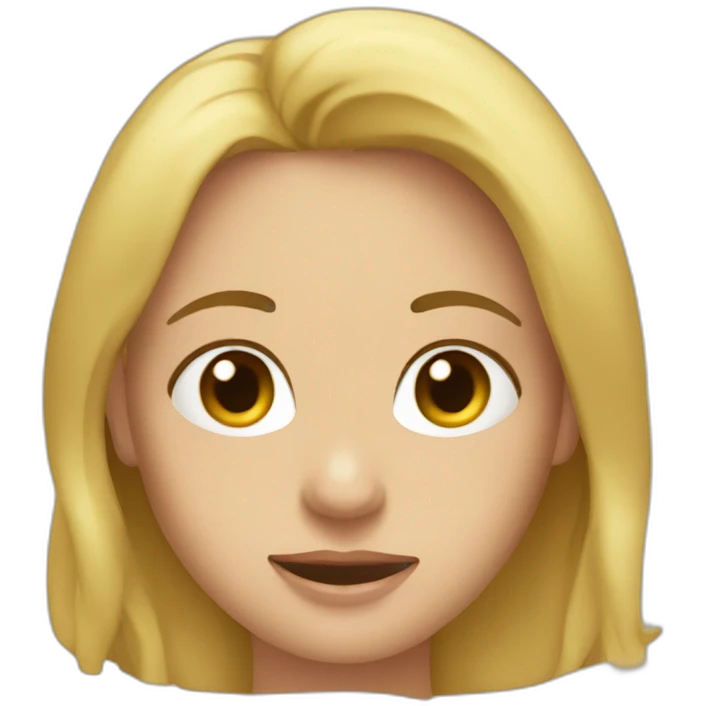 Rubia con moño arriba emoji