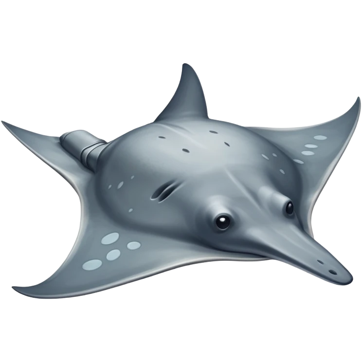 Realistic full bodied Sting ray emoji