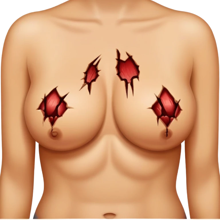 Nuked boobs emoji