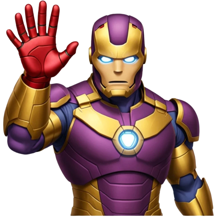 gant de thanos remix par iron man claquement des doigt emoji