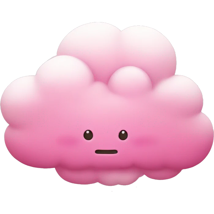 Pink cloud emoji