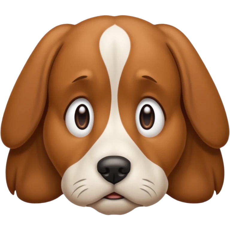 sad dog emoji