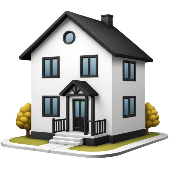 simple house  LINE drawing   emoji