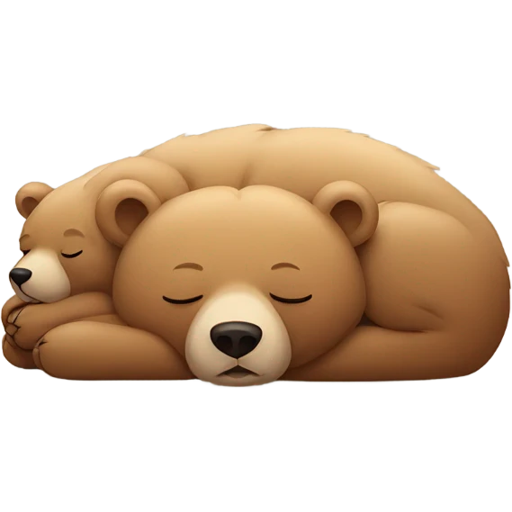 Sleeping bears emoji