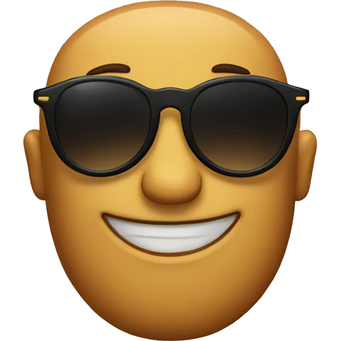 a emoji with sun glasses and it has tattoos emoji