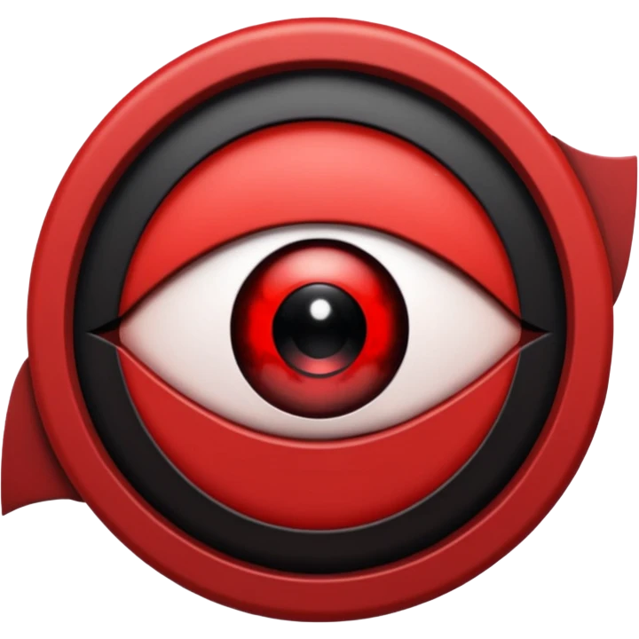 Only the Itachi Uchiha Mangekyo sharingan eye  emoji