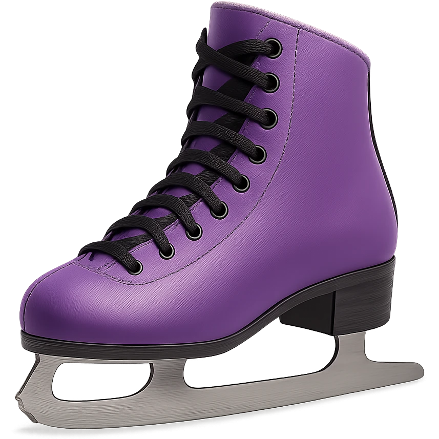 purple ice skate emoji