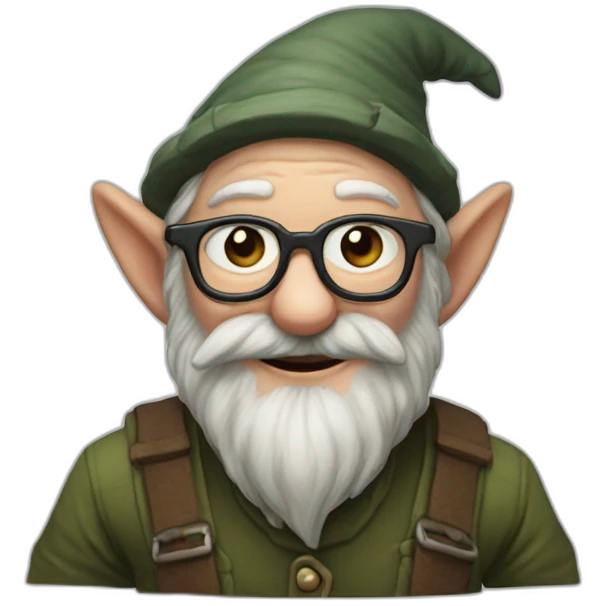 noam chompski as a gnome emoji