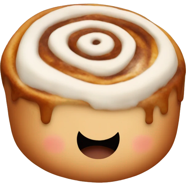 A cute cinnamon roll emoji