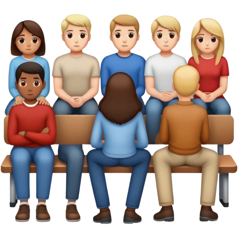 people facing away sitting  emoji