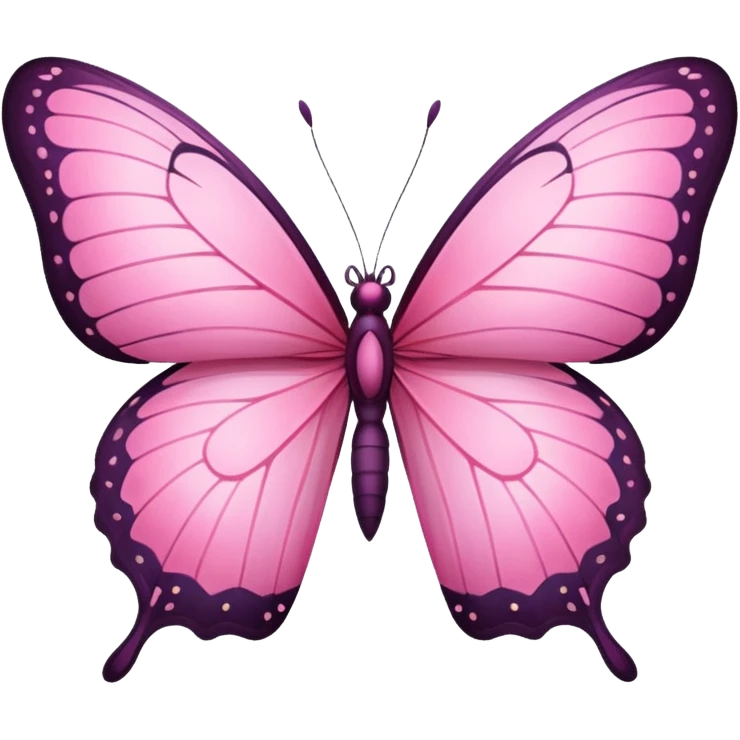Pink butterfly emoji
