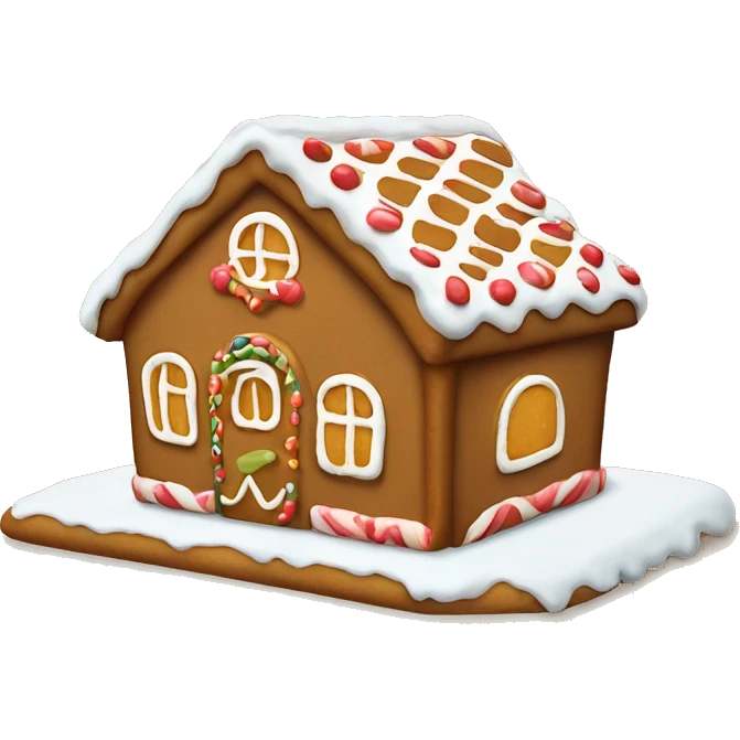 Gingerbread house Making at cafetería emoji