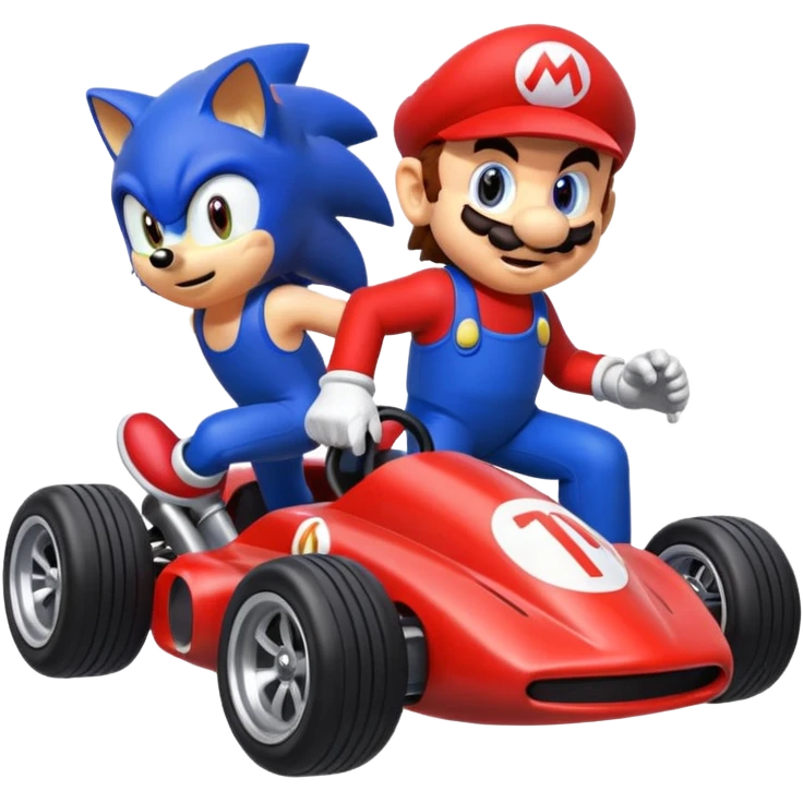 Mario vs sonic  emoji