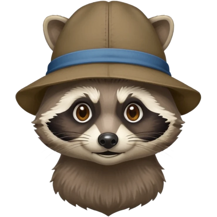 Hobo raccoon doing activities emoji