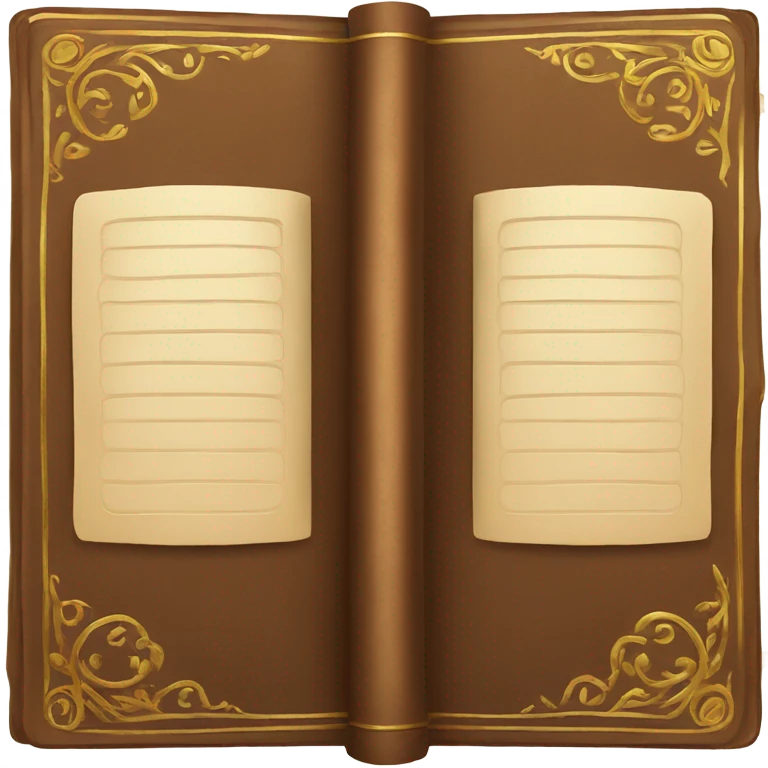 luxury brown book emoji