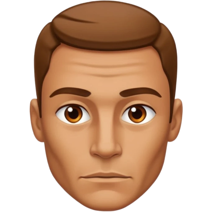 Make an emoji with a big jaw line and a alpha masculine look emoji
