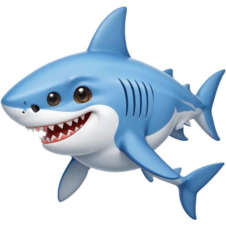 Mixed shark and dog cartoon  emoji