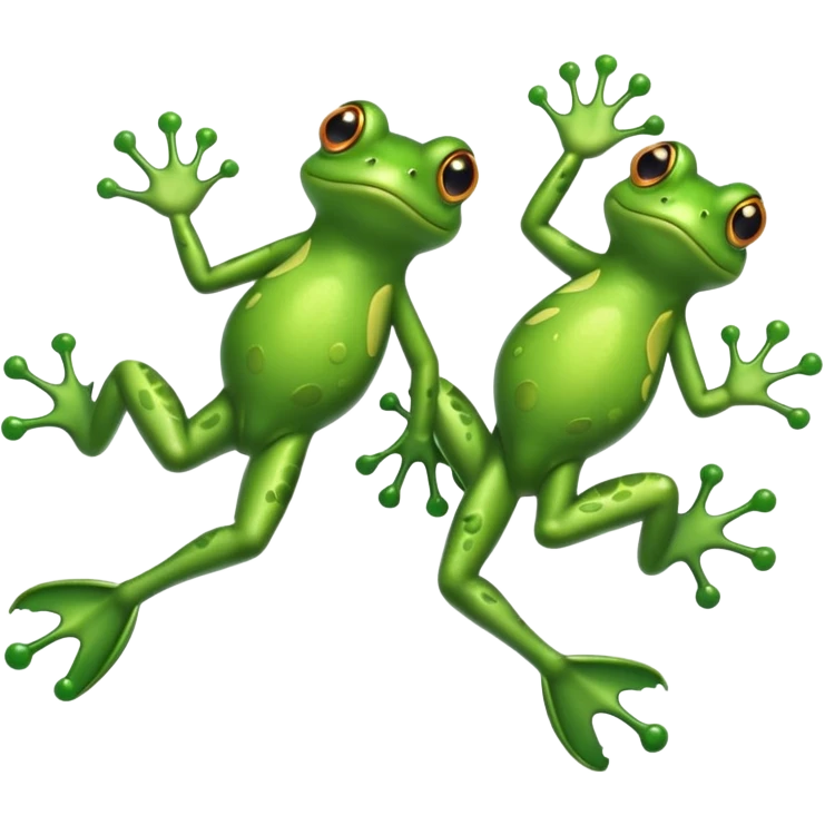 two frog legs only, no body emoji