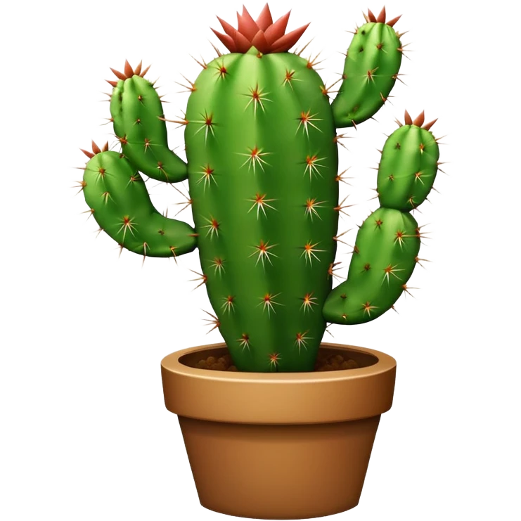 Cactus rossonero emoji