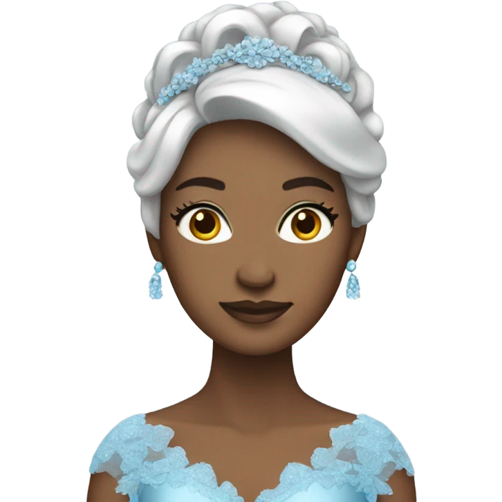 blue wedding dress emoji