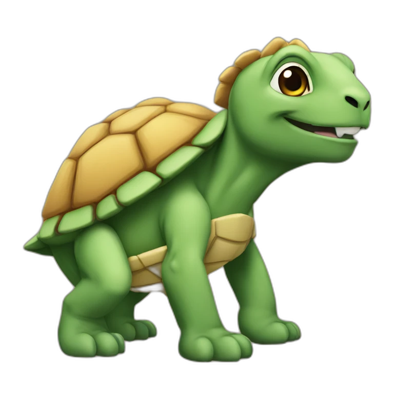 Tortue sur lion emoji