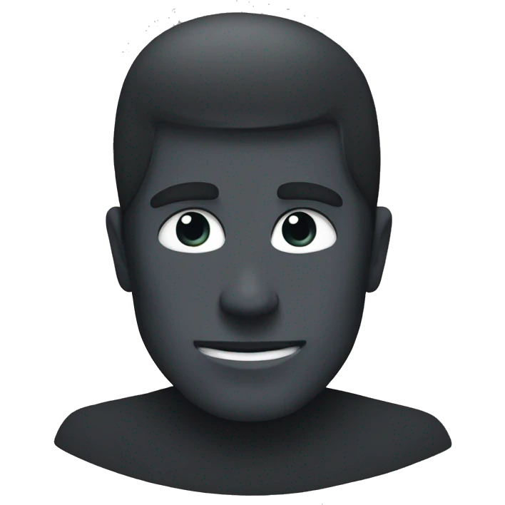 The shadow of a man emoji