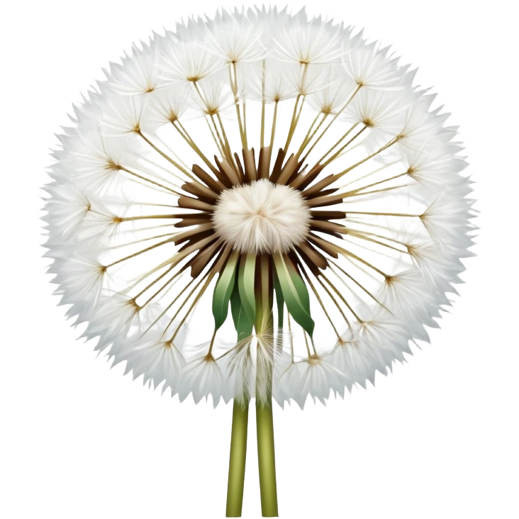 White dandelion  emoji