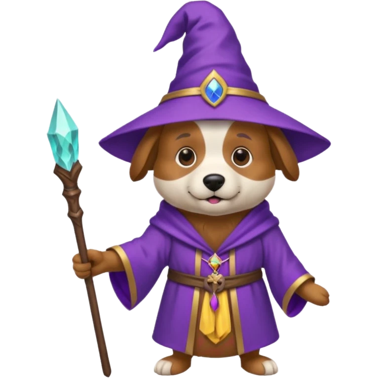 Dog wizard emoji