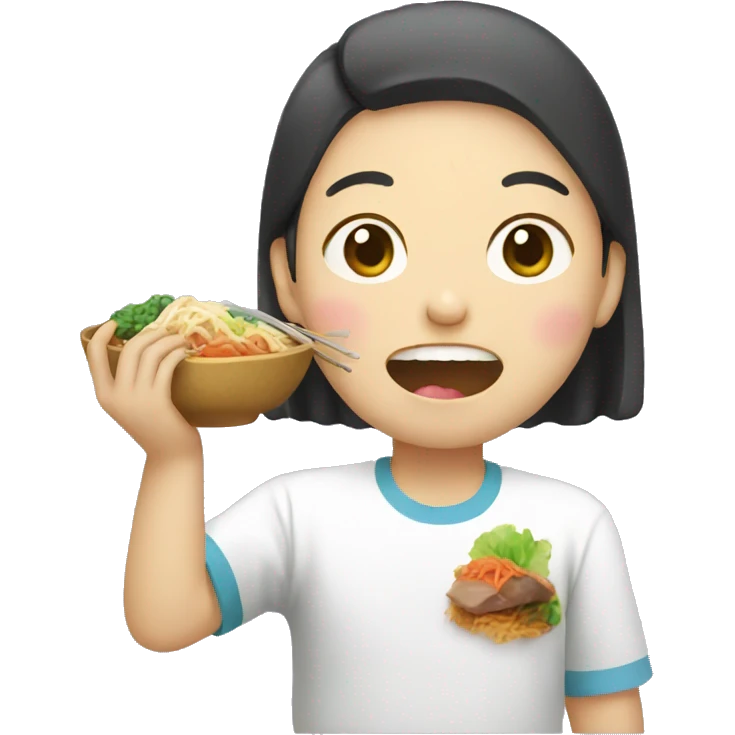 korean eating  emoji