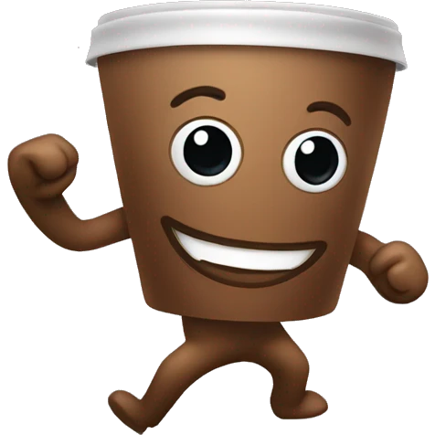 Coffee dancing emoji