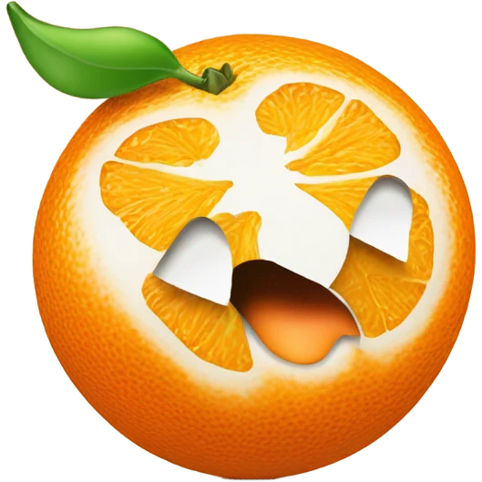 Orange blowing a kiss  emoji