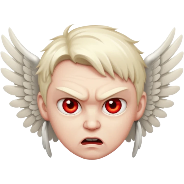 Angry angel emoji