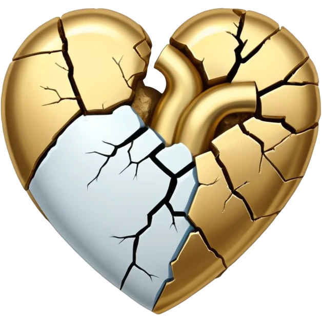 kintsugi repaired heart emoji