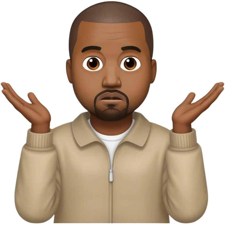 Kanye west shrug emoji