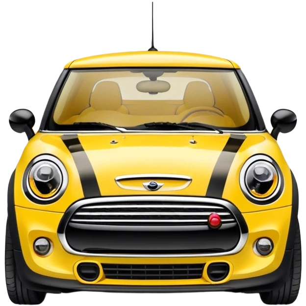 Yellow Mini Cooper emoji