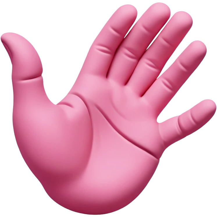 hand morphing and transforming pink clay into a new shape, showing the clay changing form emoji