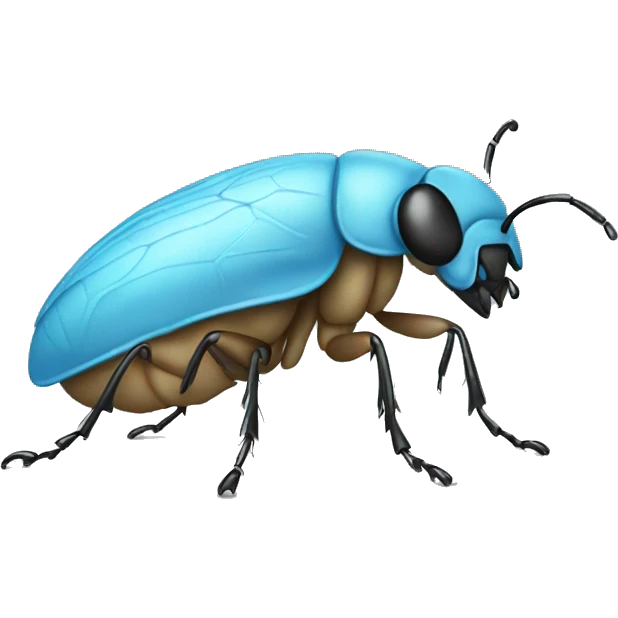 light blue bug emoji