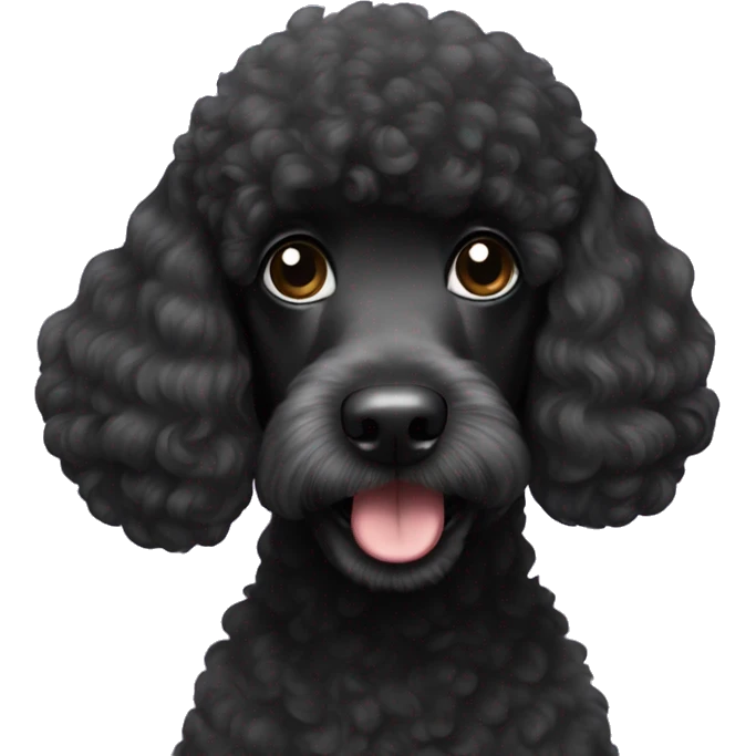 Black poodle emoji
